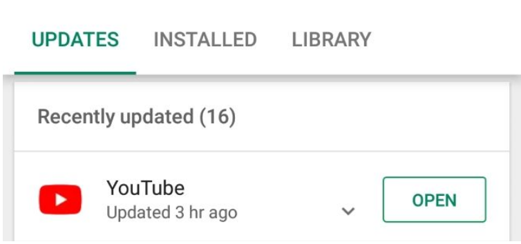 You tube not working