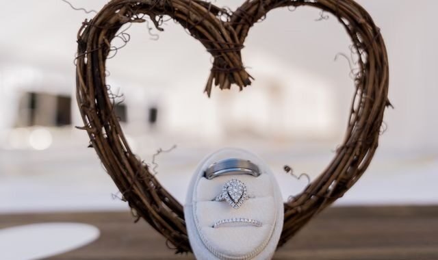 diamond heart ring