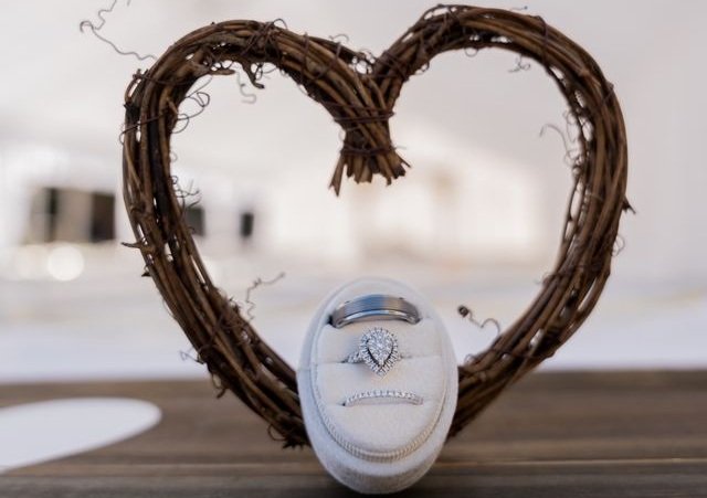 diamond heart ring
